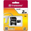Karta TRANSCEND MicroSD 2GB + adaptér