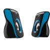 Reproduktory GENIUS SP-Q180 Blue, 2.0, 6 W, napájanie USB, 3,5" jack, čierna a modrá