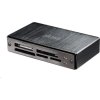 Čítačka kariet AKASA AK-CR-06BK externá, 6-slotová, USB 3.0, čierny hliník