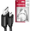 AXAGON BUMM-AM20AB, HQ kábel Micro USB <->USB-A, 2 m, USB 2</->.0, 2.4A, ALU, oplet, čierny