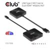 Club3D Video hub MST (Multi Stream Transport) USB-C 3.2 na HDMI 2.0, Duálny monitor 4K60Hz