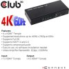 Club3D Rozdeľovač videa 1:4 HDMI 2.0 4K60Hz UHD, 4 porty