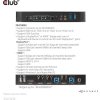 Club3D Network Switch - Prepínač, DP/HDMI KVM prepínač - Dual DP 4K 60Hz
