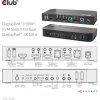 Club3D Network Switch - Prepínač, DP/HDMI KVM prepínač - Dual DP 4K 60Hz