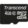 Karta TRANSCEND MicroSDHC 4 GB triedy 10, bez adaptéra