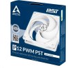 Ventilátor ARCTIC P12 PWM PST 120mm, biely