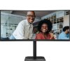 AOC MT 34" CU34E4CV - 3440x1440,VA,120Hz,HDR10,2xHDMI,DP,USBhub,USB-C,RJ45,repro,Zakřivený