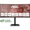 AOC MT 34" CU34E4CV - 3440x1440,VA,120Hz,HDR10,2xHDMI,DP,USBhub,USB-C,RJ45,repro,Zakřivený