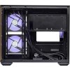 Cooler Master case Elite 481 Wood, mATX, Průhledná bočnice, 3x 120mm ARGB Fan, Černá