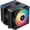 DEEPCOOL CPU Chladič AG620 BK ARGB V2, 2x120mm, LGA1851, AM5, černá
