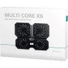DEEPCOOL Chladící podložka Multi Core X6, pod notebook, černá
