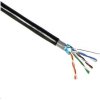 FTP kabel PlanetElite, Cat5E, drát, dvojitý venkovní PE+PVC, Dca, černý, 305m, cívka