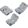 FTTH Box malý, 8xSC, LC, E2000, plast, IP65