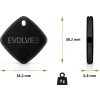 EVOLVEO TrackTag, Bluetooth lokátor s Apple Find My, černý