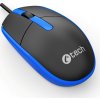 C-TECH Myš WM-10, černo/modrá, USB