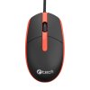 Myš C-TECH WM-10, černočervená, USB