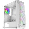 EVOLVEO Xenon, skříň ATX, 4x ARGB ventilátor 120mm, přední panel airflow mesh, bílá