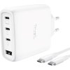 TRUST GaN Nabíječka MAXO 65W, 3xUSB-C,1xUSB-A, bílá