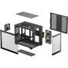 DEEPCOOL Case CG330 3F, mATX, Průhledná bočnice, 3x120mm ARGB Fan, černá