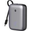 Platinet Powerbanka 10000 mAh 20W Power Delivery, 2xUSB-C, 1xUSB-A, kabel USB-C 1m, černá