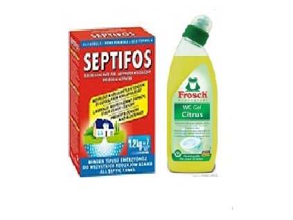 Septifos 1,2 kg + WC gel Frosch Citrón