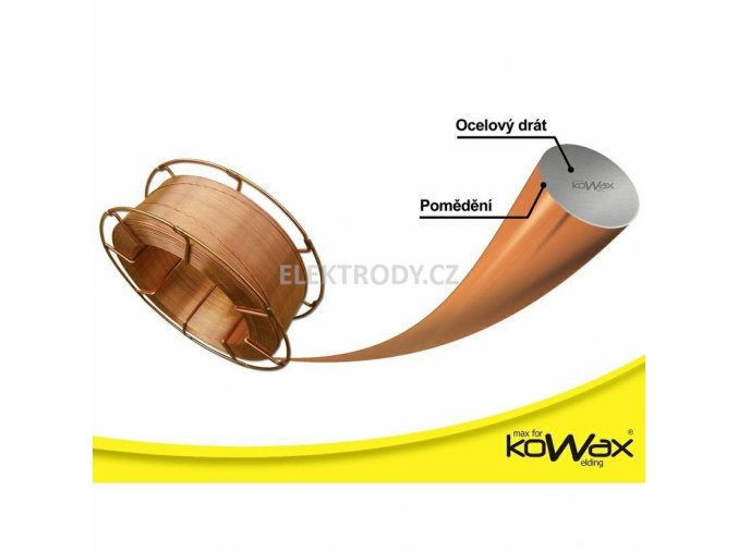 Poměděný svařovací drát G3Si11 KOWAX 1