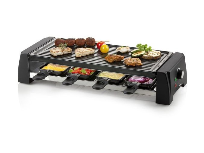 Raclette gril pro 8 osob - 2v1 - DOMO DO9189G, pro 8 lidí