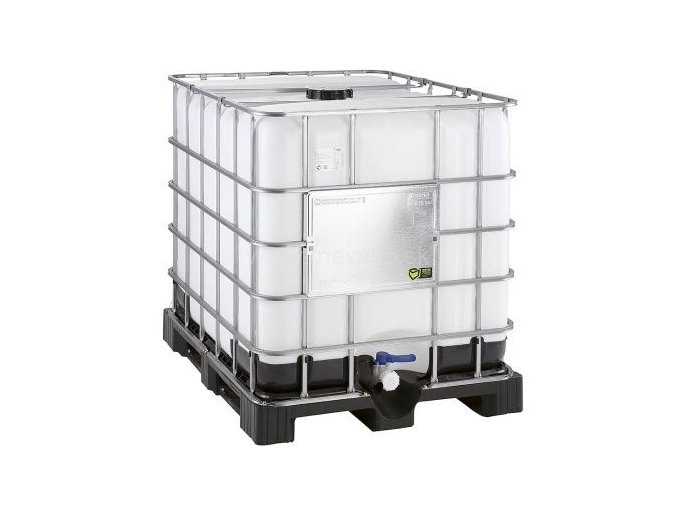 vyr 161A3229 UN 1 repasovany plastovy IBC kontejner s ochranou mrizi s UN