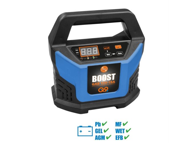 Automatická nabíječka baterií GAB 12V-15A-BOOST