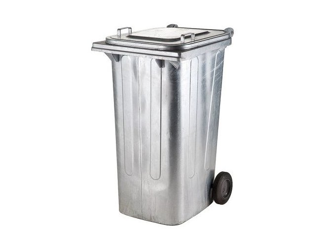 vyr 49517624 01 zarove zinkovana nadoba s vikem a kolecky na komunalni odpad 240l