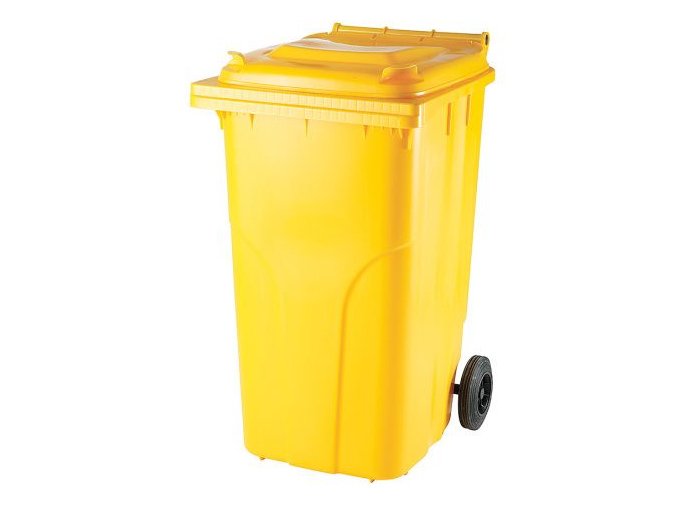 Plastová popelnice nádoba 240 l žlutá