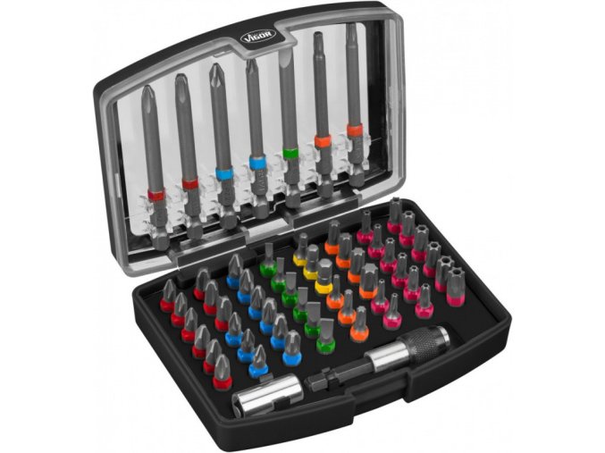 Sada bitů v boxu 57 ks, 1/4" - V5020