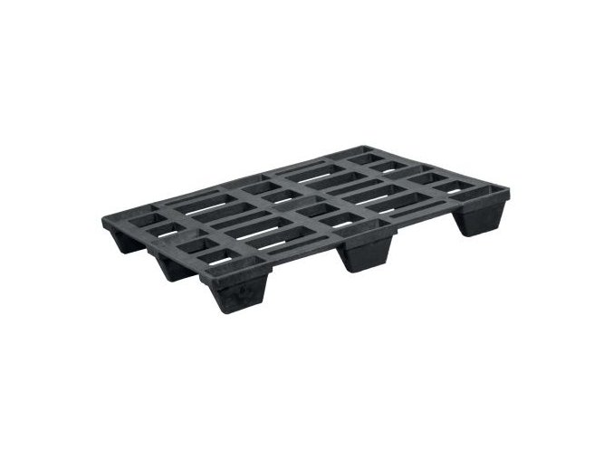 Plastová paleta stohovatelná 1200 x 800 x 145 mm – 9x nohy