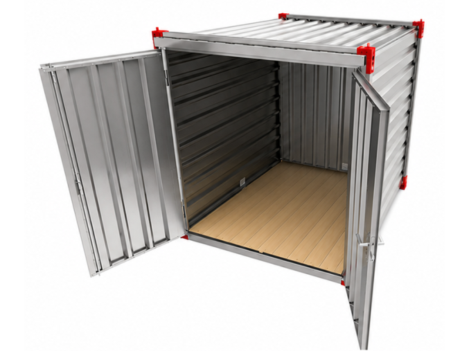 container 2,25m RED otevřeno