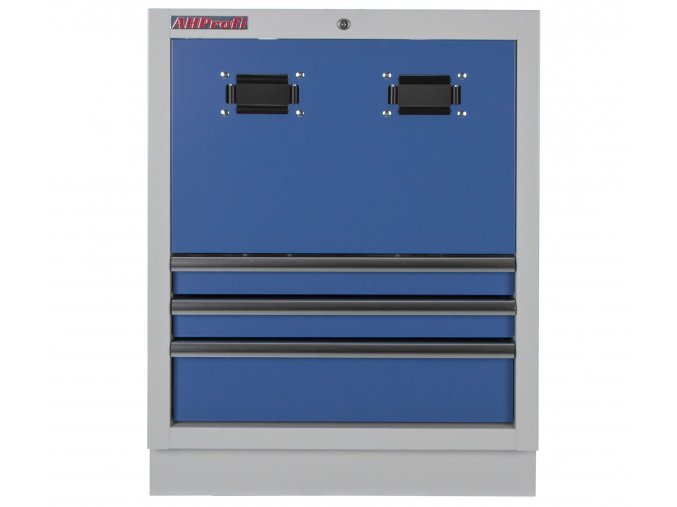 Celokovová dílenská skříňka PROFI BLUE na navijáky, 3 zásuvky - MTGC1303A