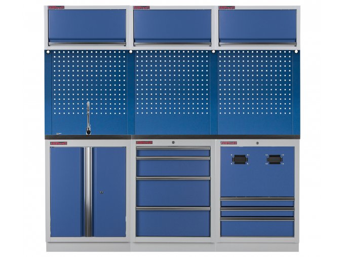 Sestava PROFI BLUE dílenského nábytku 2040 x 495 x 2000 mm - MTGS1300NA