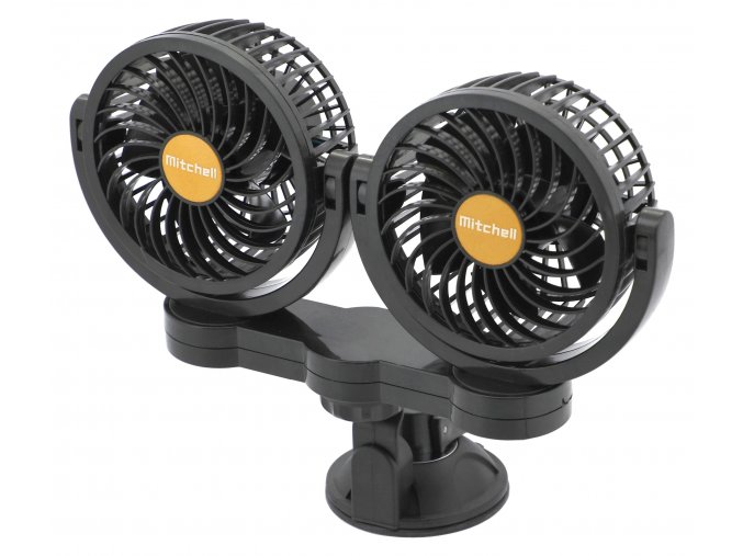 Ventilátor MITCHELL DUO 2x108mm 24V na přísavku