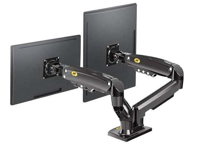 f 852 0 Kvalitni stolni drzak pro 2 monitory do kancelare NB F160