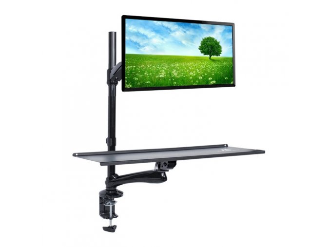 f 945 0 Drzak monitoru s polickou na klavesnici Fiber Mounts M68C1