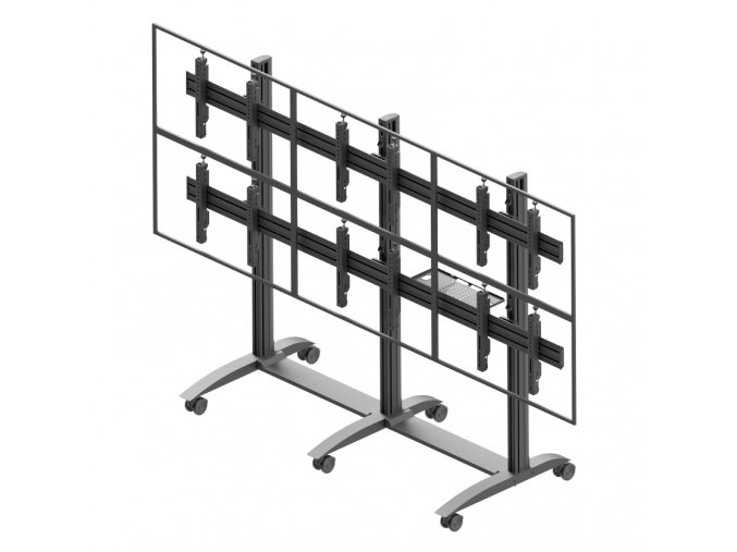 Profesionální stojan na 6 Tv monitorů Edbak VWTA3257L