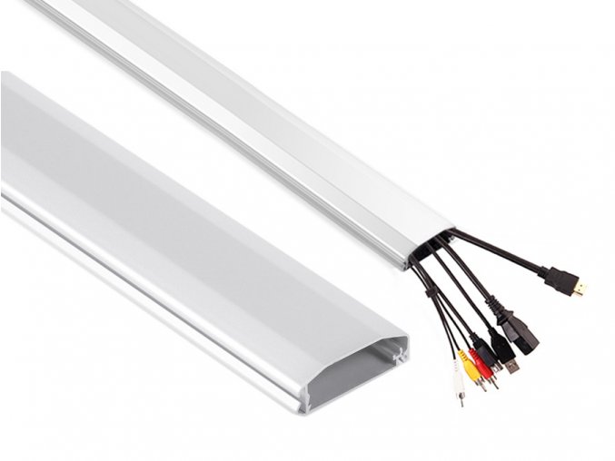 Nástěnná lišta na ukrytí a vedení kabelů od Tv Fiber Mounts M6C93W