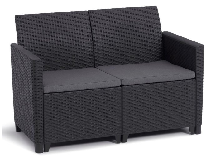 CLAIRE 2 SEATERS SOFA - grafit