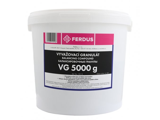 Vyvažovací granulát (prášek) VG 5000g