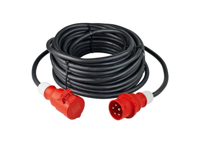 Silnoproudý prodlužovací kabel ze silného gumového hadicového vedení, 16 A