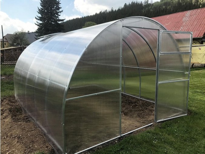 skleník zahr.PRESTIŽ 4x3m oblouk, polykarbonát