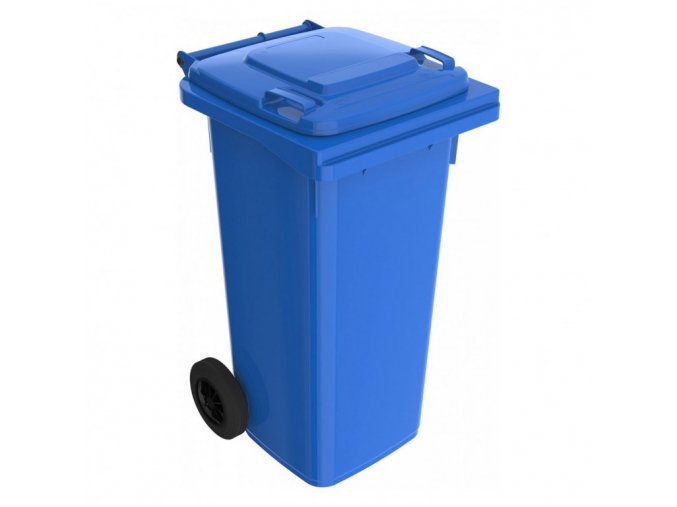 Plastová popelnice 120 l, modrá
