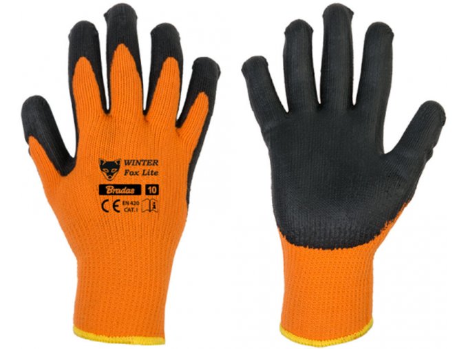 rukavice WINTER FOX LITE 10 latex