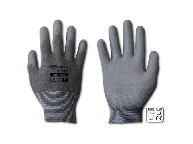 rukavice PURE GRAY PU 9