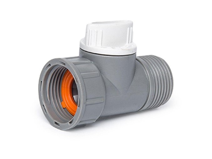 adaptér s ventilem, vnitřní a vnější závit 3/4", WL-2232, WHITE LI