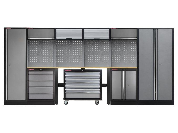 Sestava PROFI dílenského nábytku 4235 x 495 x 2000 mm - TGS1300NB
